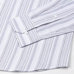 Rownin Silver Cotton Stripes Shirt - John Ellies