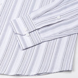 Rownin Silver Cotton Stripes Shirt - John Ellies