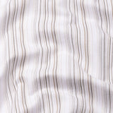Rownin Brown Cotton Stripes Shirt - John Ellies