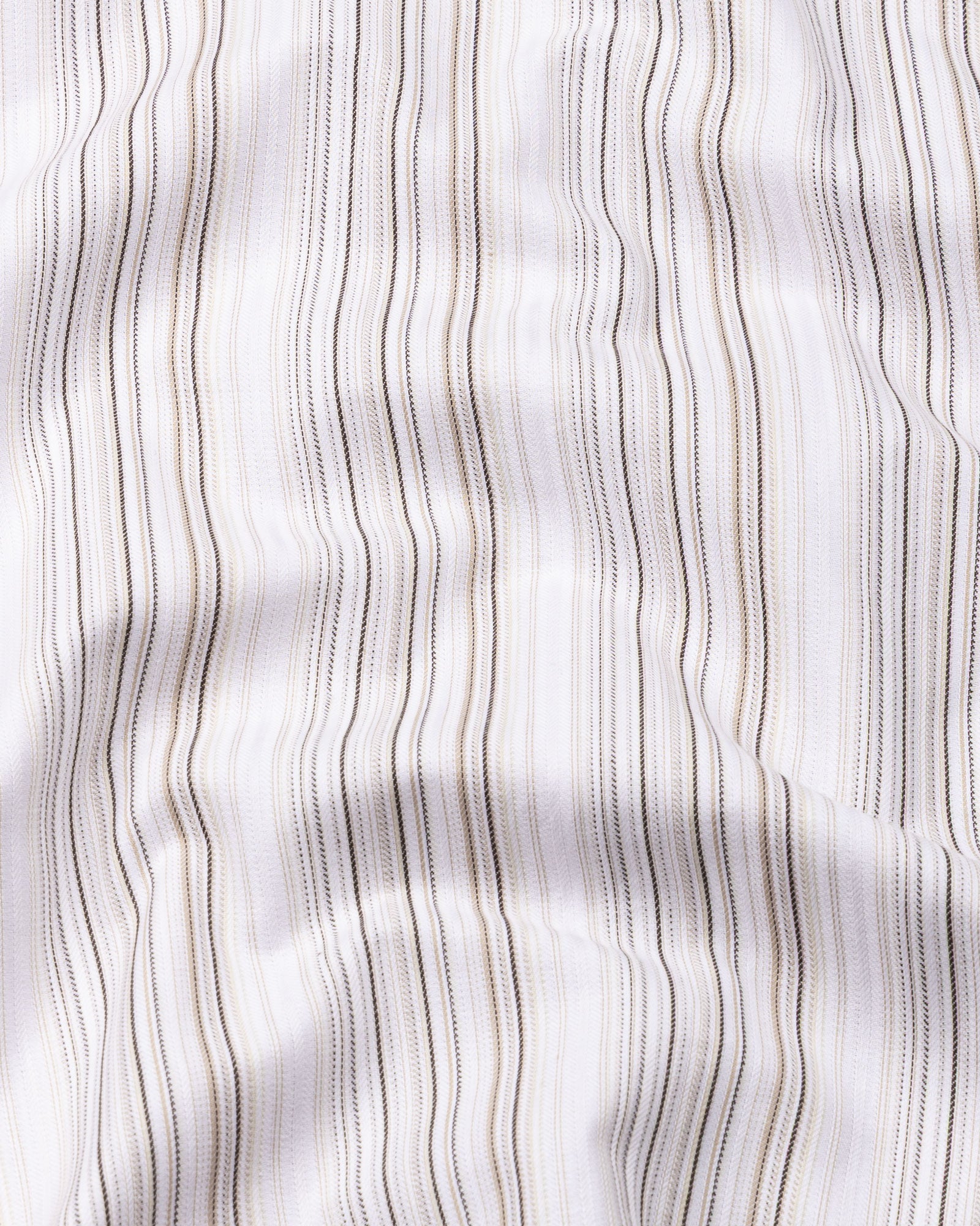 Rownin Brown Cotton Stripes Shirt - John Ellies