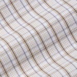 Aethar Beige Check Button Down Cotton Shirt - John Ellies