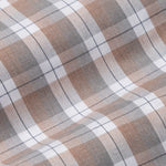 Aethar Orange Check Button Down Cotton Shirt - John Ellies
