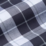 Aethar Charcoal Grey Check Button Down Cotton Shirt - John Ellies