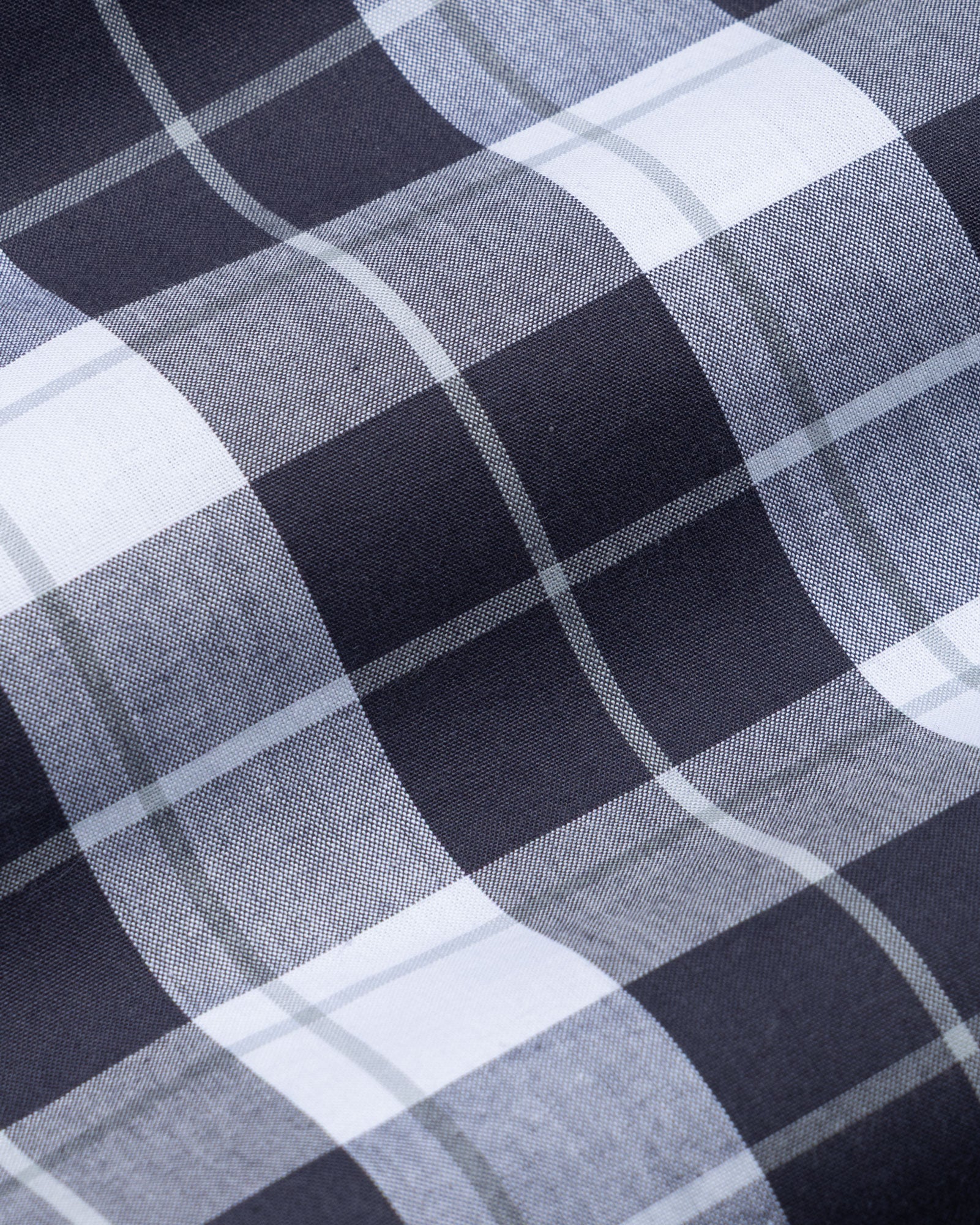 Aethar Charcoal Grey Check Button Down Cotton Shirt - John Ellies