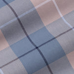 Aethar Steel Blue Check Button Down Cotton Shirt - John Ellies