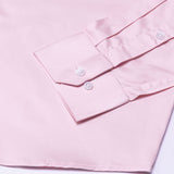 Luvris Pink Plain Cutaway Premium Cotton Shirt