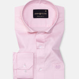 Luvris Pink Plain Cutaway Premium Cotton Shirt