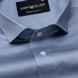 Luvris Grey Plain Cutaway Premium Cotton Shirt