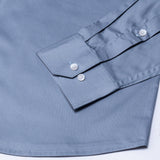 Luvris Grey Plain Cutaway Premium Cotton Shirt