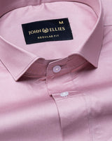 Luvris Dusky Pink Plain Cutaway Premium Cotton Shirt