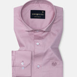 Luvris Dusky Pink Plain Cutaway Premium Cotton Shirt