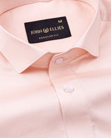Luvris Peach Plain Cutaway Premium Cotton Shirt