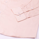 Luvris Peach Plain Cutaway Premium Cotton Shirt - John Ellies