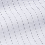 Quack Black Strips Button Down Linen Shirt - John Ellies