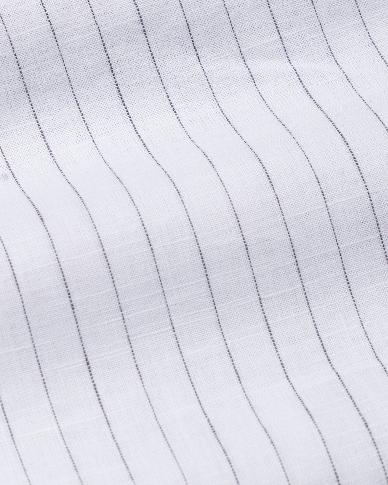 Quack Black Strips Button Down Linen Shirt - John Ellies