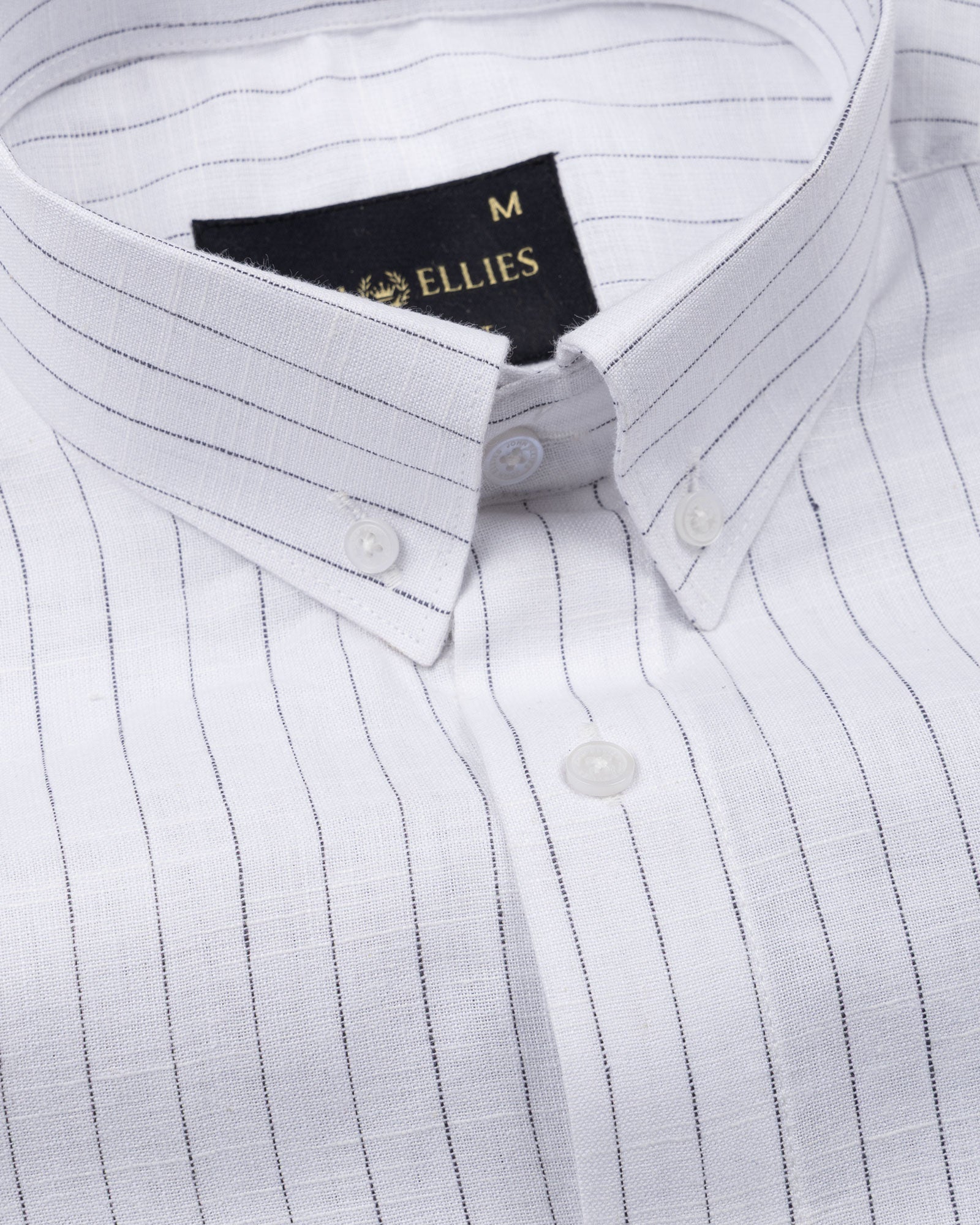 Quack Black Strips Button Down Linen Shirt - John Ellies