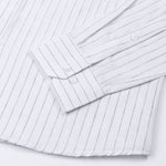 Quack Black Strips Button Down Linen Shirt - John Ellies