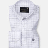 Quack Black Check Button Down Linen Shirt - John Ellies