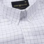 Quack Black Check Button Down Linen Shirt - John Ellies