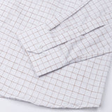 Quack Brown Check Button Down Linen Shirt - John Ellies