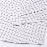 Quack Beige Check Button Down Linen Shirt - John Ellies