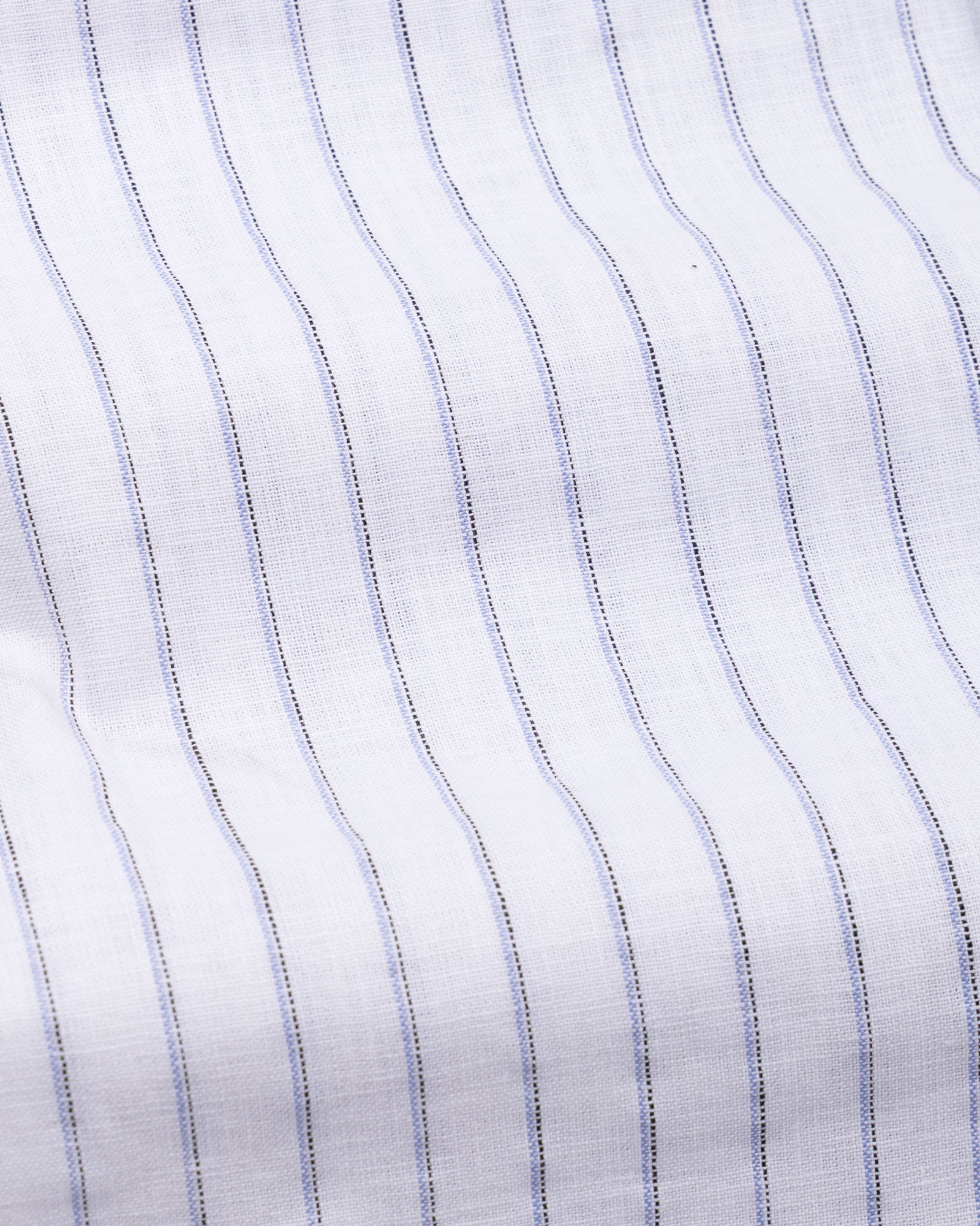 Quack Blue Strips Button Down Linen Shirt - John Ellies