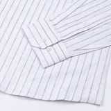Quack Blue Strips Button Down Linen Shirt - John Ellies