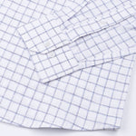 Quack Blue Check Button Down Linen Shirt - John Ellies