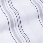 Mocha White Stripe Button Down Oxford Cotton Shirt - John Ellies