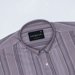 Mocha Pink Stripe Button Down Oxford Cotton Shirt - John Ellies