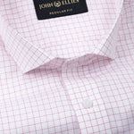 Regals Red Check Cutaway Cotton Shirt - John Ellies