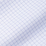 Regals Navy Blue Check Cutaway Cotton Shirt - John Ellies