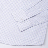 Regals Blue Check Cutaway Cotton Shirt - John Ellies