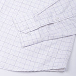 Regals White Check Cutaway Cotton Shirt - John Ellies