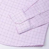 Aztec Pink Check Cutaway Cotton Shirt - John Ellies