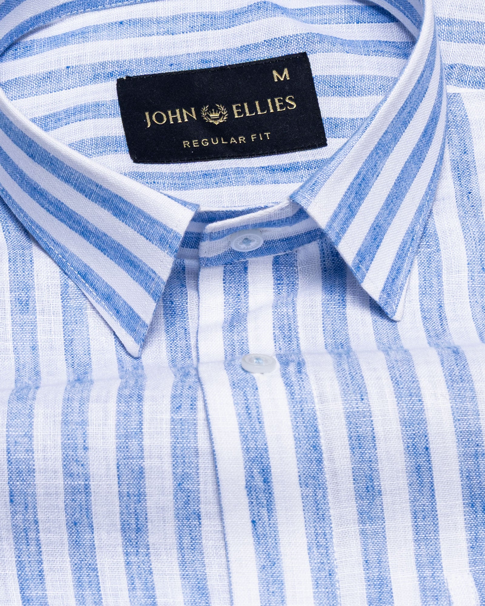 Kryox Blue Stripes Linen Shirt - John Ellies