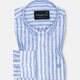 Kryox Blue Stripes Linen Shirt