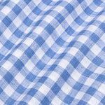 Kryox Blue Bold Check Linen Shirt - John Ellies