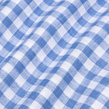Kryox Blue Bold Check Linen Shirt - John Ellies