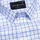 Kryox Blue Windowpane Check Linen Shirt - John Ellies