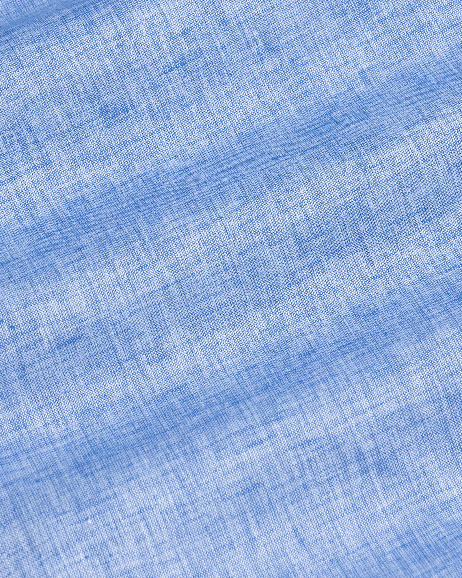 Kryox Blue Plain Linen Shirt - John Ellies