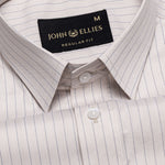 Peisky Khaki Cotton Stripes Shirt - John Ellies