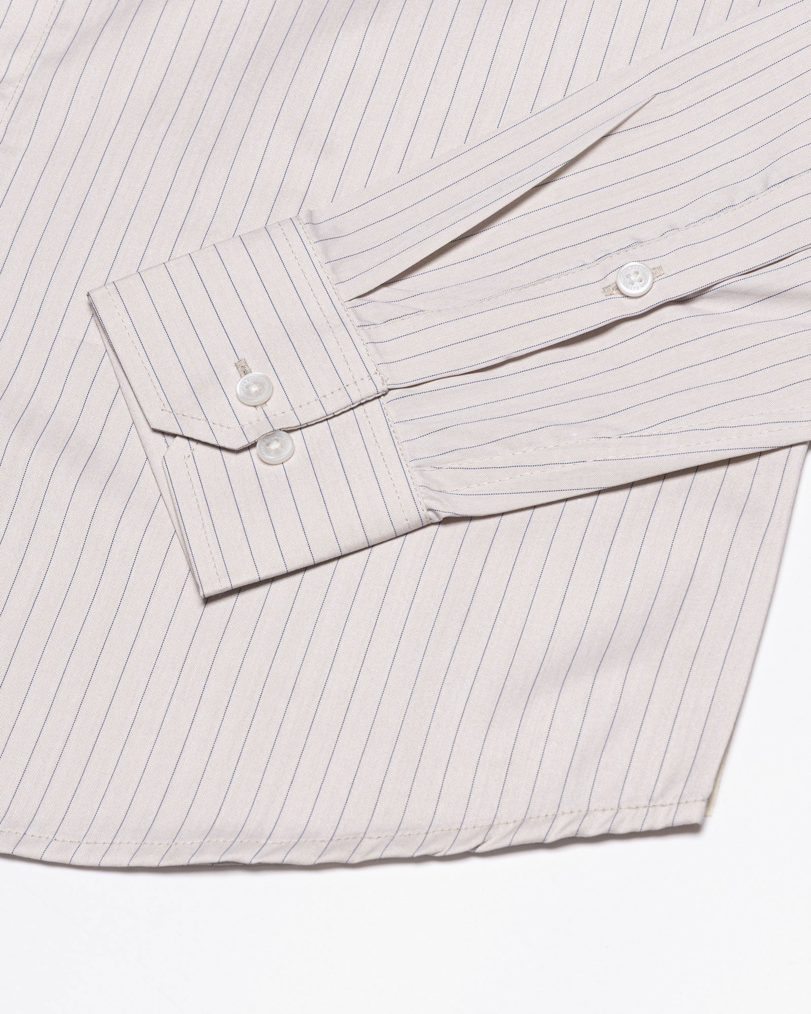Peisky Khaki Cotton Stripes Shirt - John Ellies