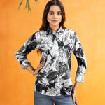 Bloom Green Design Cotton Women Shirt - John Ellies