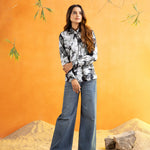 Bloom Green Design Cotton Women Shirt - John Ellies