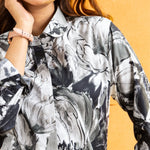 Bloom Green Design Cotton Women Shirt - John Ellies