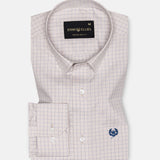 Peisky Khaki Check Cotton Shirt