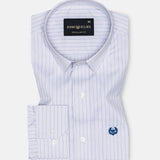 Peisky Silver Stripes Cotton Shirt
