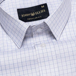 Peisky Silver Check Cotton Shirt - John Ellies