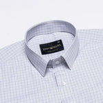 Peisky Silver Check Cotton Shirt - John Ellies